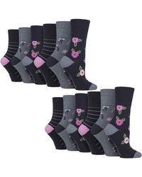 Gentle Grip - 12 Pairs Ladies Cotton Socks - Lyst