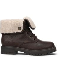 Blowfish - Faux Leather Lace Up Winter Boots - Lyst