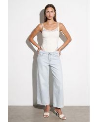 Dilvin - Lace Sleeveless Slim-Fit Bodysuit Blouse - Lyst