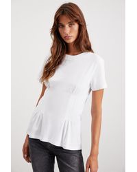 Grimelange - Corset Crew Neck T-Shirt - Lyst