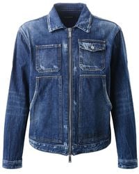 DSquared² - Dark Semplice Carpenter Jean Jacket Cotton - Lyst