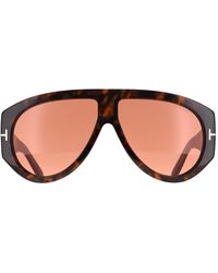 Tom Ford - Aviator Dark Havana Bordeaux Bronson Ft1044 - Lyst