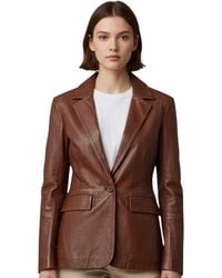 Infinity Leather - Italian Blazer Jacket-Chongqing Lamb Leather - Lyst