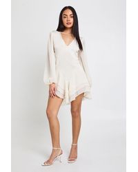 Boohoo - Chiffon Mix Panelled Smock Dress - Lyst