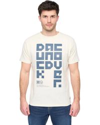Duck and Cover - Squarelarge T-shirt (off White) - Lyst