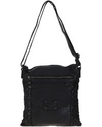 Ashwood Leather - 'Estasi' Woven Classic Large Vintage Crossbody Bag - Lyst