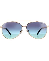 Tiffany & Co. - Aviator Rubedo Azure Gradient Sunglasses - Lyst