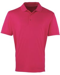PREMIER - Coolchecker Pique Short Sleeve Polo T-Shirt (Hot) - Lyst