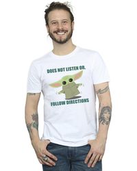 Star Wars - The Mandalorian Grogu Does Not Listen T-Shirt Cotton - Lyst