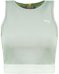 PUMA - X Selena Gomez Crew Neck Sleeveless Grey S Crop Top 579787 01 - Lyst
