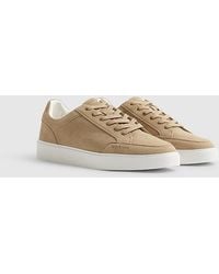 River Island - Trainers Faux Suede Sneakers Round Toe Pu - Lyst