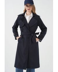 Bigdart - Double Breasted Long Trench Coat - Lyst