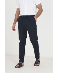 Brave Soul - 'Beach' Relaxed Fit Linen Blend Trousers Cotton - Lyst