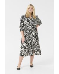Kaffe - Jurk Regular Fit Animal - Lyst