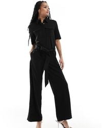 Jdy - Petite Short Sleeve Pocket Jumpsuit - Lyst
