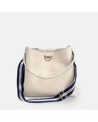 Apatchy London - Stone Leather Tote Bag With & Stripe Strap - Lyst