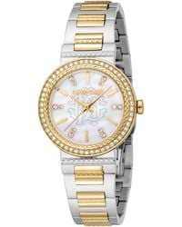 Roberto Cavalli - Stainless Steel Two Tone & Color Watch - Lyst