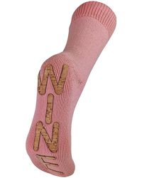 Sock Snob - Ladies Thick Thermal Fleece Lined Novelty Wine Soft Slipper Socks - Lyst