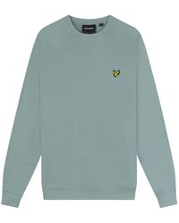 Lyle & Scott - Brand Logo Slate Sweatshirt Cotton - Lyst