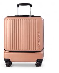 Infinity Leather - Durable Easyjet Ryanair 39 X 26 X 51.5 Cm Front Open Cabin Luggage Travel Suitcase Abs - Lyst