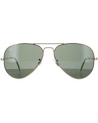 Ray-Ban - Sunglasses Aviator 3025 001/58 Polarized Metal - Lyst