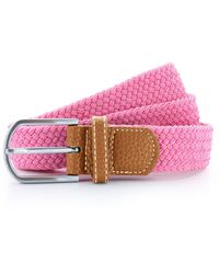 Asquith & Fox - Woven Braid Stretch Belt Carnation) - Lyst