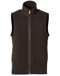 Holland Cooper - Country Fleece Gilet Khaki - Lyst