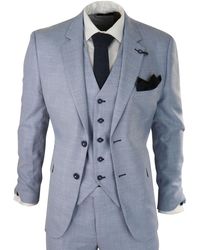 Infinity Leather - 3 Piece Linen Suit Light Summer Tailored Fit Wedding Prom Classic - Lyst