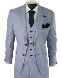 Infinity Leather - 3 Piece Linen Suit Light Summer Tailored Fit Wedding Prom Classic - Lyst