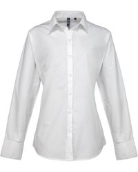 PREMIER - Ladies Supreme Heavy Poplin Long Sleeve Work Shirt - Lyst