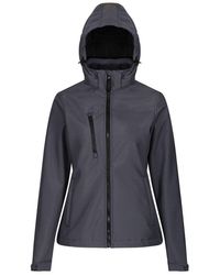 Regatta - Ladies Venturer Hooded Soft Shell Jacket (Seal/ - Lyst