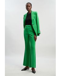Karen Millen - Compact Stretch Bootcut Tailored Trouser - Lyst