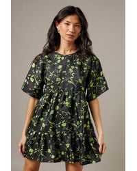 Warehouse - Organza T Shirt Smock Mini Dress - Lyst