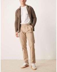 ASOS - Smart Slim Fit Cotton Trousers - Lyst