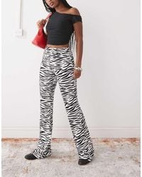 Noisy May - Jersey Flare Trouser - Lyst