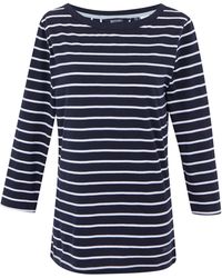 Regatta - Baylette Ii Gestreept T-shirt (marine, Wit) - Lyst