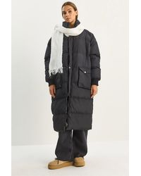Bianco Lucci - Oversize Long Puffer Coat - Lyst