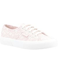 Superga - 2750 Print 100% Baumwolle Damen/Weiß Turnschuhe - Lyst