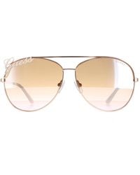 Guess - Aviator Shiny Rose Mirror Gu7739 Metal (Archived) - Lyst