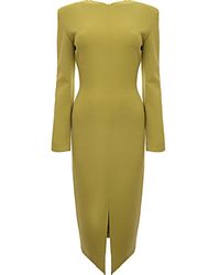 Raey - Shoulder Pad High V Dress - Lyst