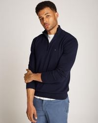 Tommy Hilfiger - Essential Cotton 1/4 Zip Mock Sweatshirt - Lyst