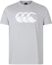Canterbury - Logo Organic Cotton T-Shirt (Classic Marl) - Lyst
