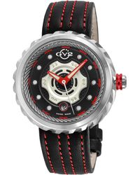 Gv2 - Motorcycle Ss Case, Dial, Hands, Genuine Handmade Italian Leather/ Strap - Lyst