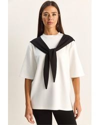 Bianco Lucci - Elastane T-Shirt - Lyst