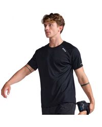 2XU - Aero Tee Black/silver Reflective Recycled Polyester - Lyst