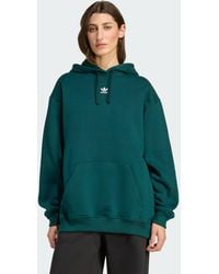 adidas Originals - Essentials Oversized Fleece Hoodie - Lyst