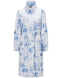 BOSS - Pakonda Long Relaxed Fit Anorak Coat - Lyst