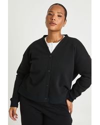 Boohoo - Plus Button Down Oversized Cardigan - Lyst