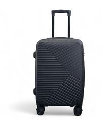 Infinity Leather - Hard Shell Cabin 48 X 37 X 20 Cm Secure Luggage Suitcase Suitable For Easyjet, Ryanair Abs - Lyst