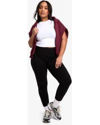 Boohoo - Basics Plus High Waisted Deep Waistband Legging - Lyst